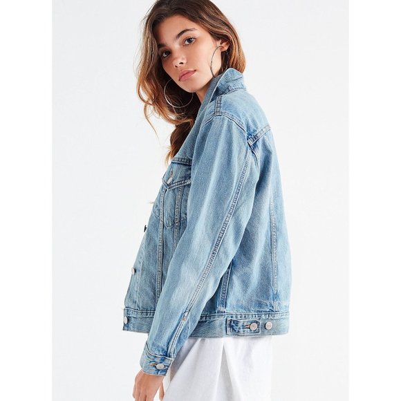 Levi's Ex-Boyfriend Trucker Jacket Denim Coat - L
